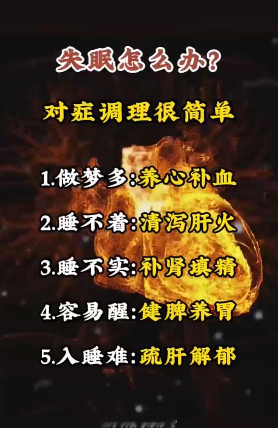 五种失眠辨证思路，多梦易醒各有调理方向