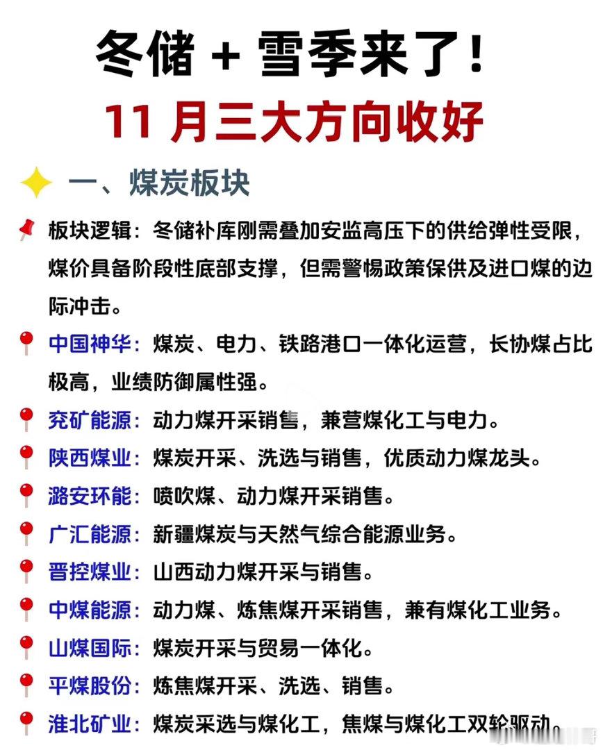 冬储大幕拉开，寒冬之下暗藏三条主线秋风渐退，气温一路走低，一年一度的冬季储备周期