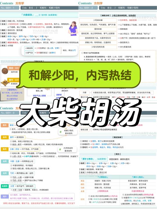 一起学第231篇｜方剂··大柴胡汤·常用方❗️