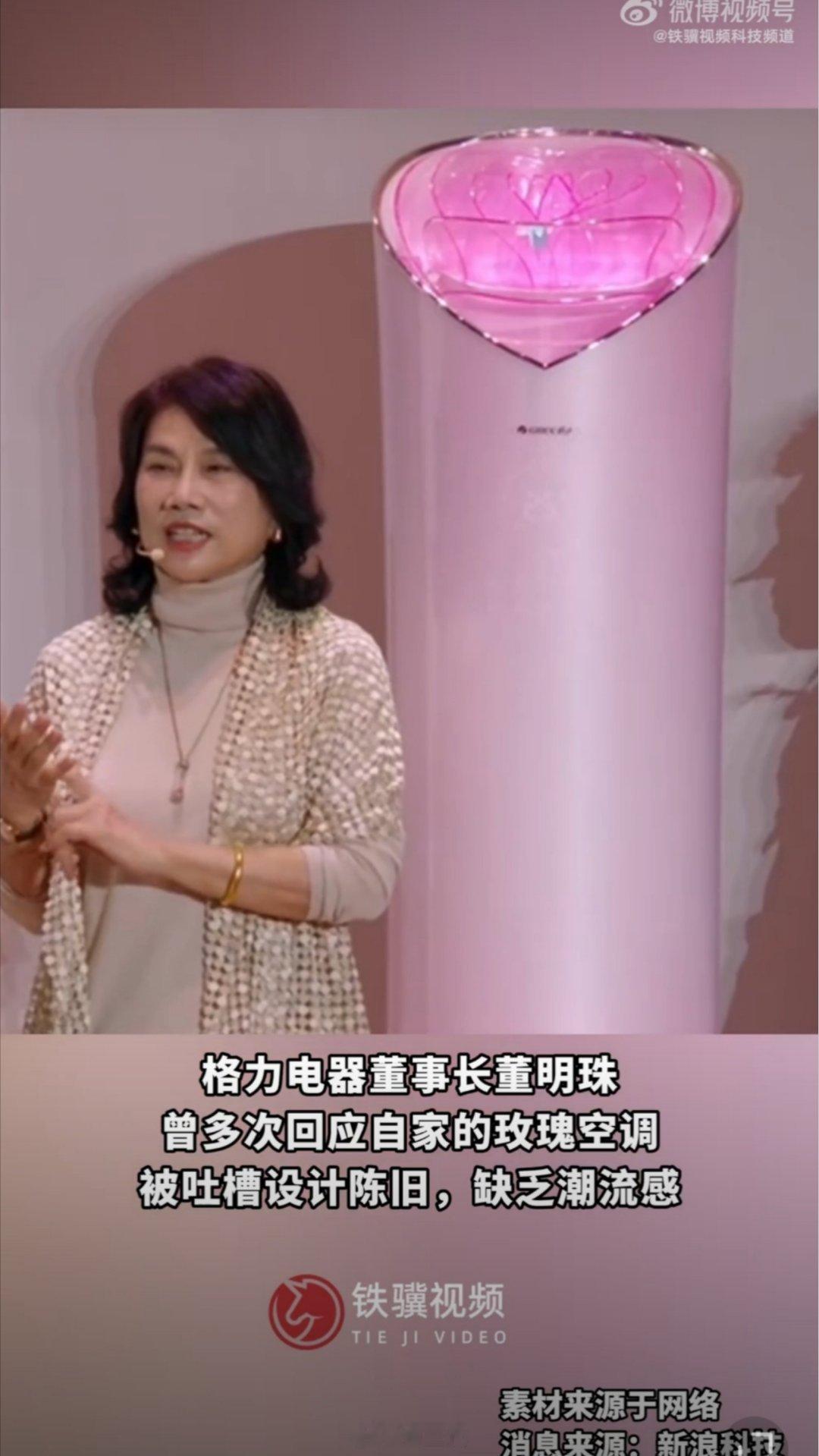 董明珠再回应玫瑰空调争议其实董女士说的没错，虽然你不喜欢玫瑰空调但总有人喜欢，坚