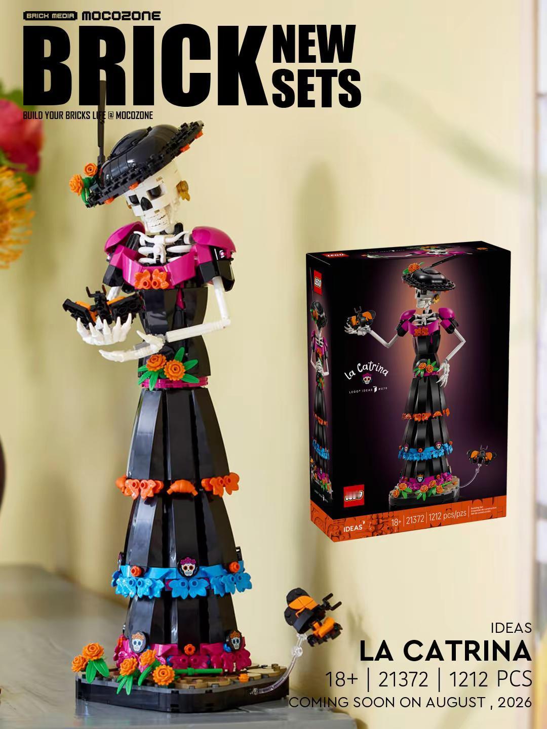 乐高IDEAS新品La Catrina。套装包含1212个零件。预计2026年8