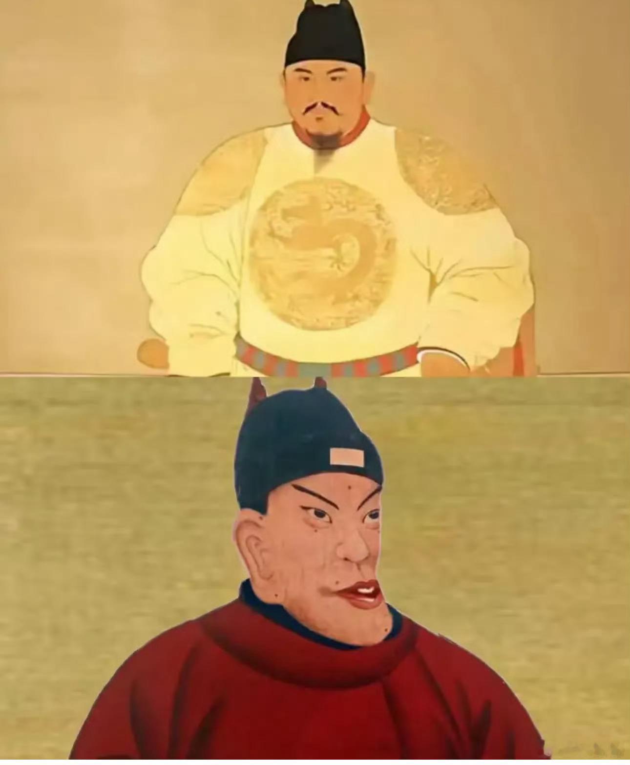 这么多年都被鞋拔子脸骗了朱元璋的画像终于被换了被冤枉了好几年的鞋拔子脸啊野史真野