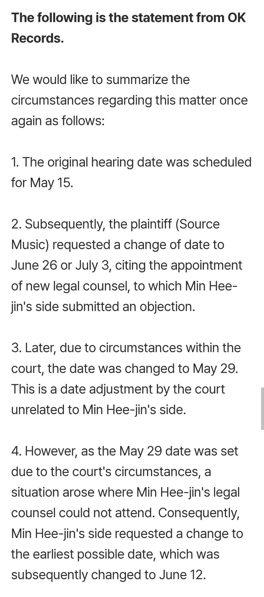 以下为OOAK Records的声明：我们谨就本次事件的相关情况再次整理说明如下