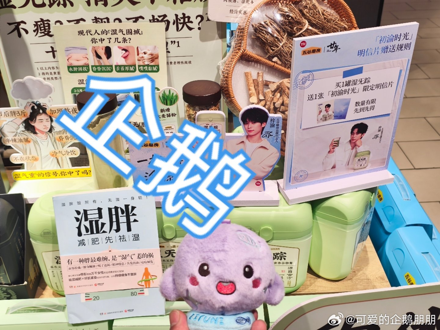 你们知道吗？我去线下五谷磨房，店员姐姐和别人推销都是说这个是梓渝先生代言的！！这