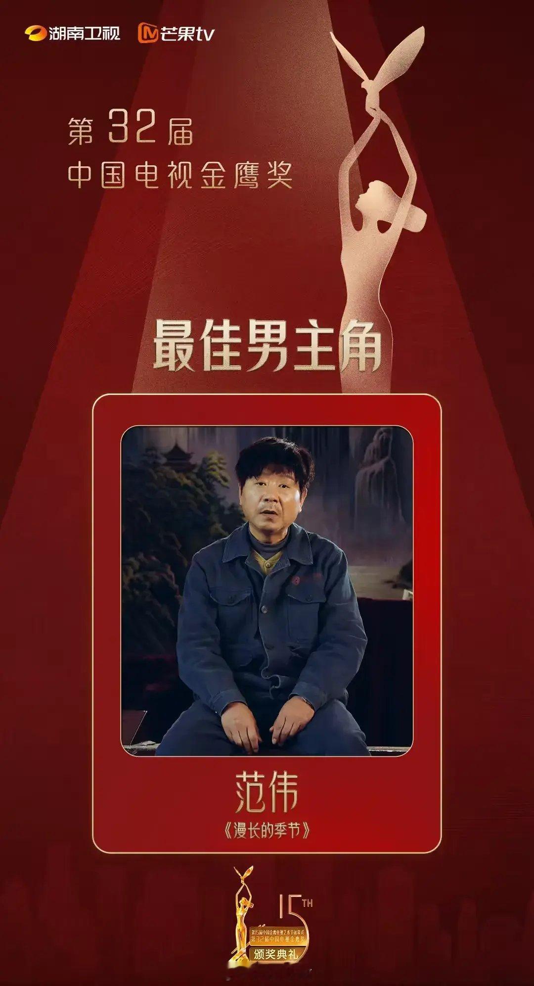 范伟获奖感言范伟老师，真是牛！实至名归。​10月20号晚上，他在长沙举行的第32