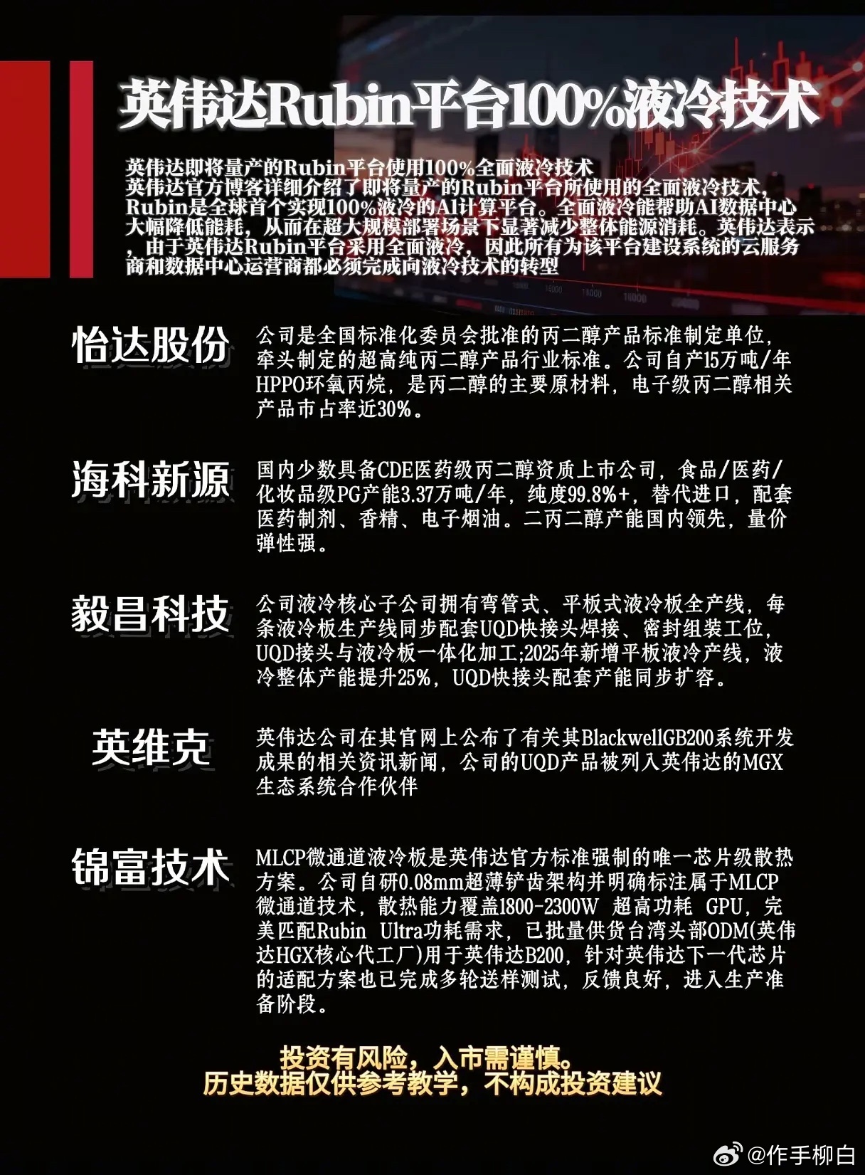 Rubin平台全面液冷落地，谁拿到了英伟达下一代订单门票？ 