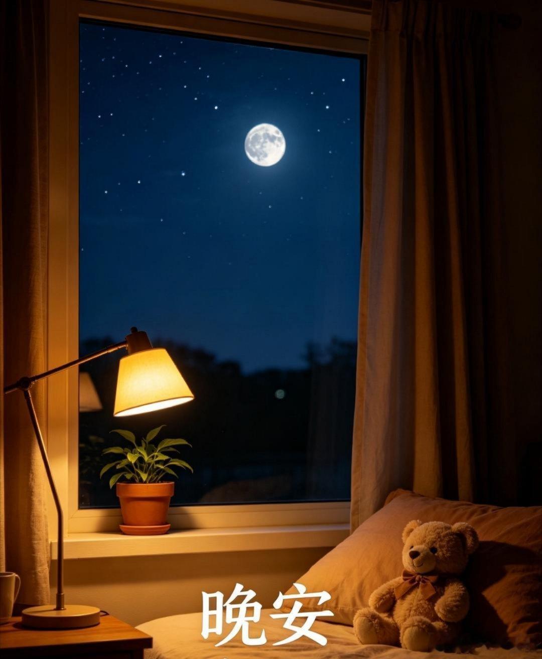 晚安 夜幕低垂，是梦的前奏。道一声晚安，把落日余晖的暖色调进梦里，再放上几段好友