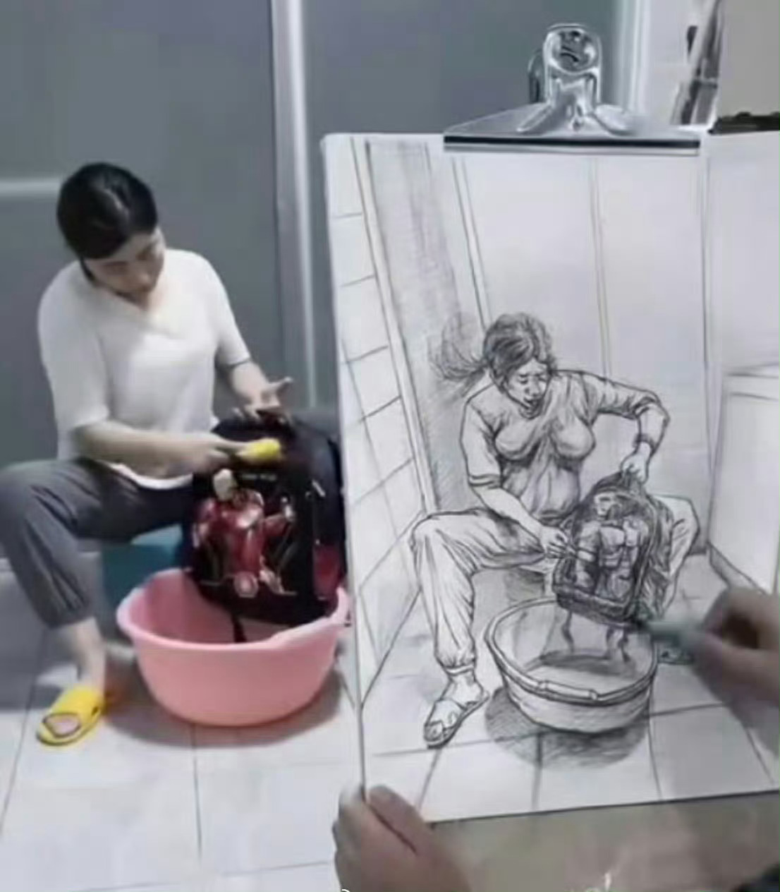 叫你素描，没叫你添油加醋[二哈] 