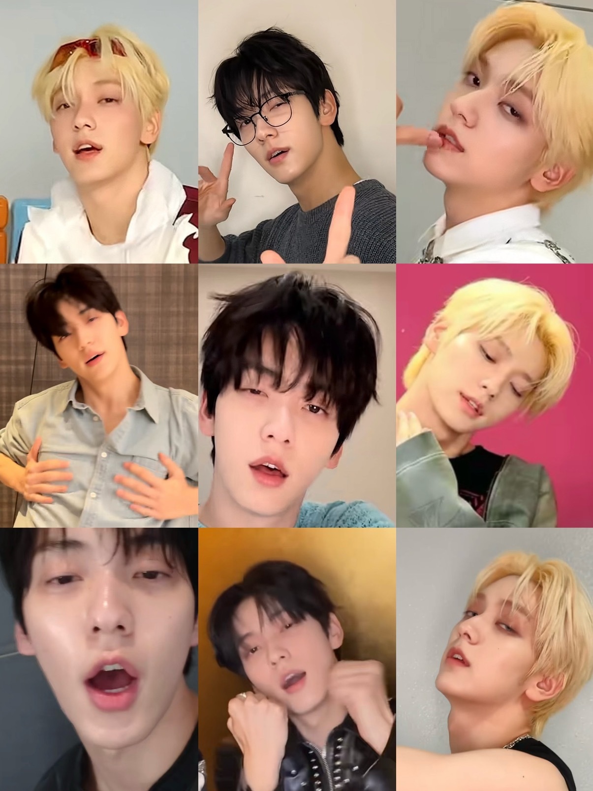 崔秀彬每次拍单人抖是眼肌无力还是谁在底下发力了 