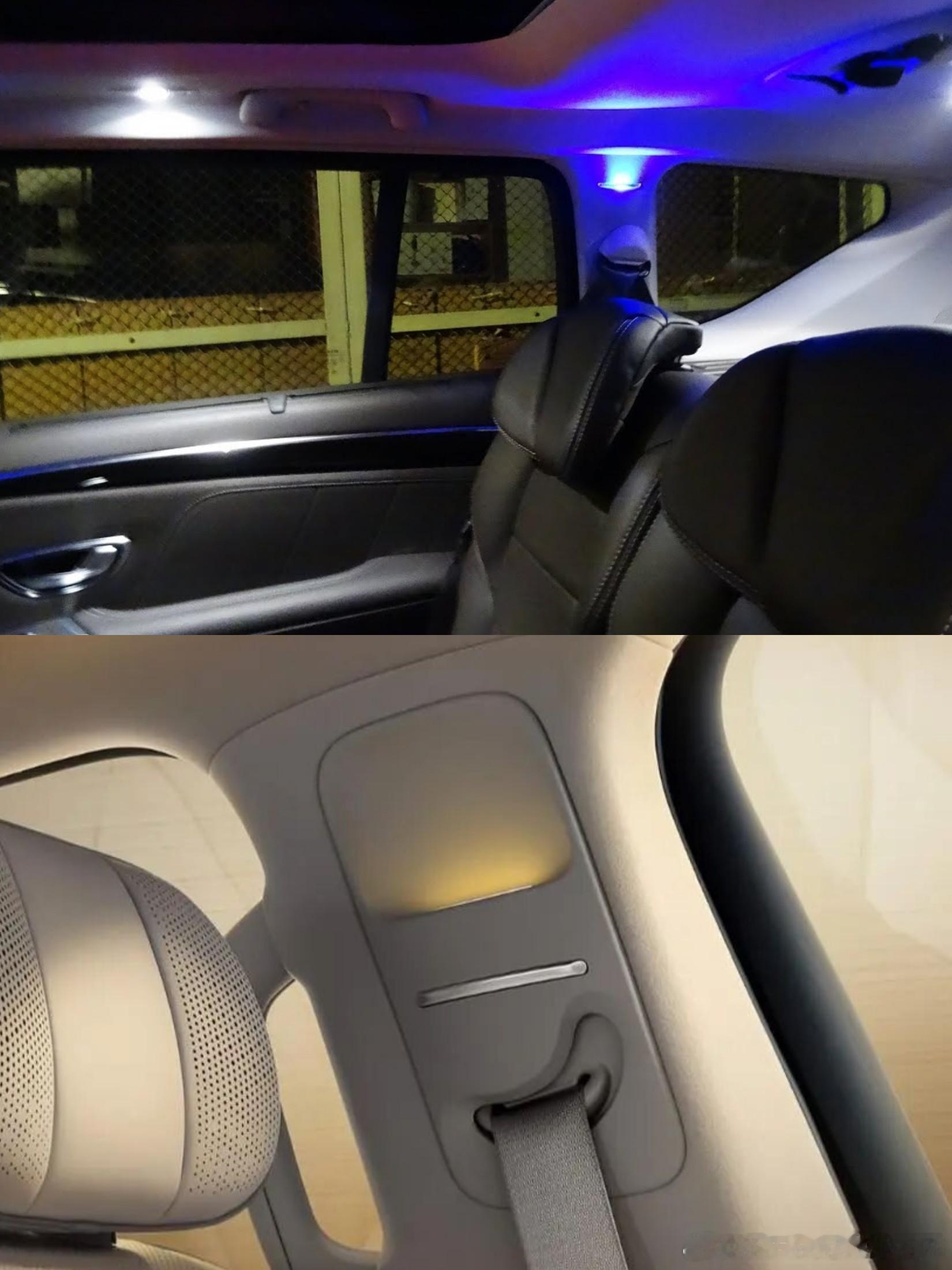 舱内壁灯设计上图：Renault espace 2015下图：零跑D19 新能源