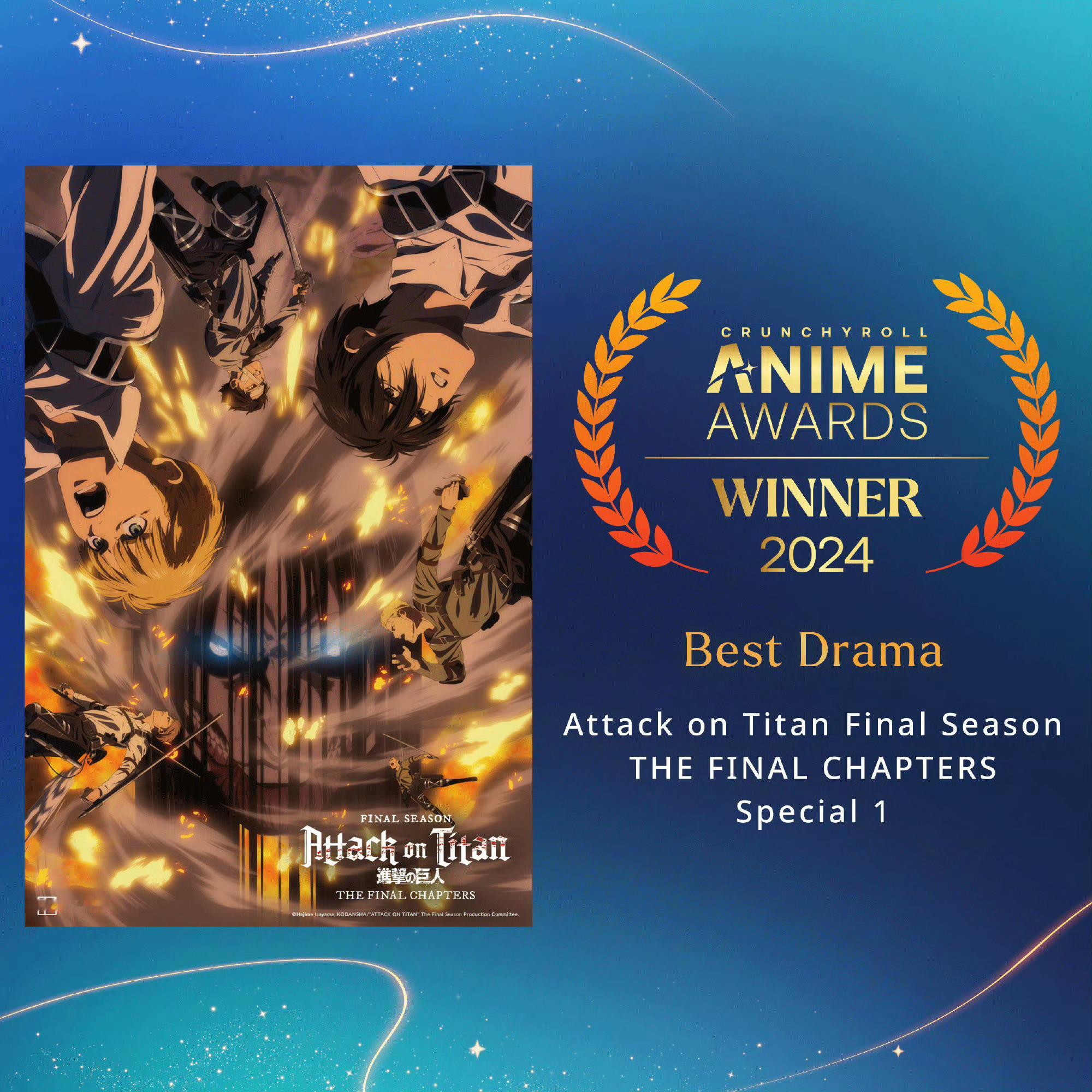 Crunchyroll Anime Awards 2024 各项颁奖结果公布 ​