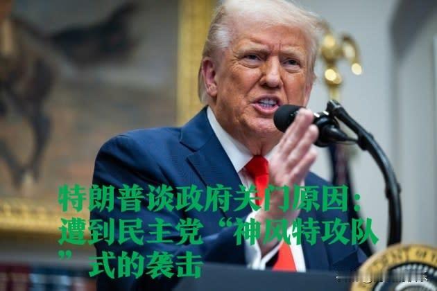 特朗普谈政府关门原因：遭到民主党“神风特攻队”式的袭击

   据外媒报道美国联