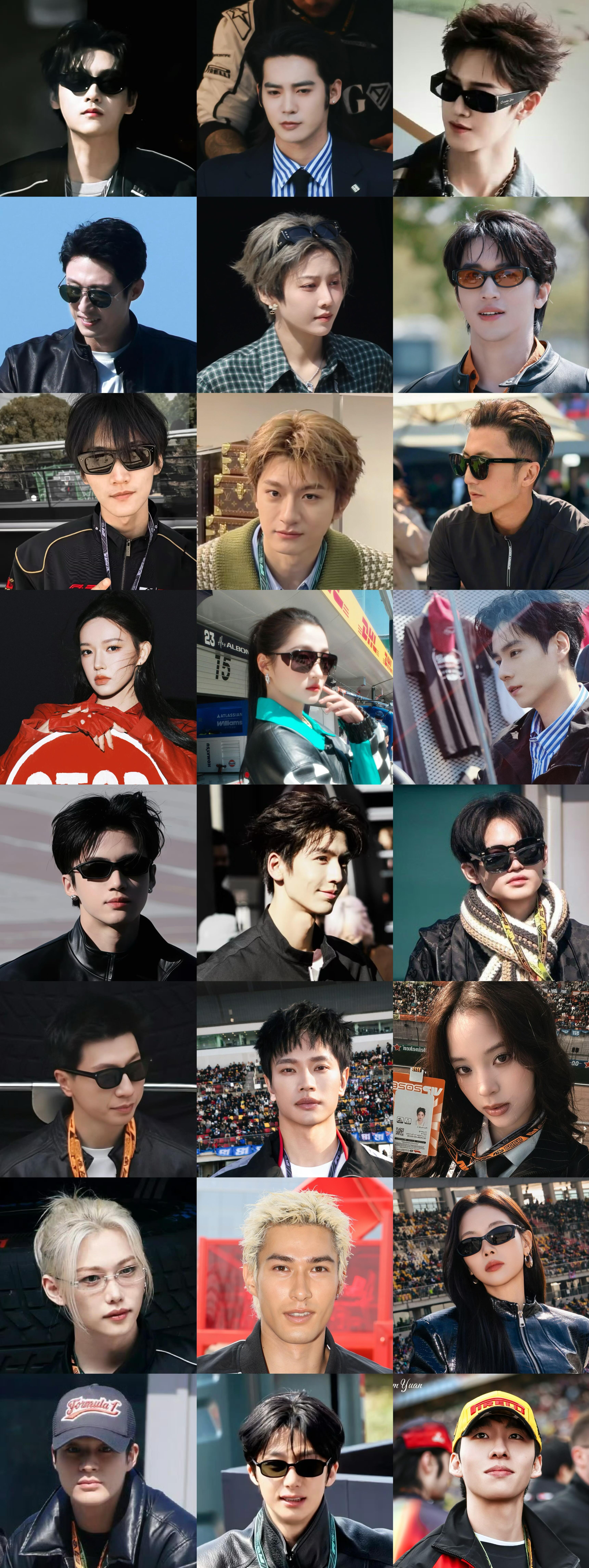 出席F1中国大奖赛的明星合集 今年真的扎堆了 