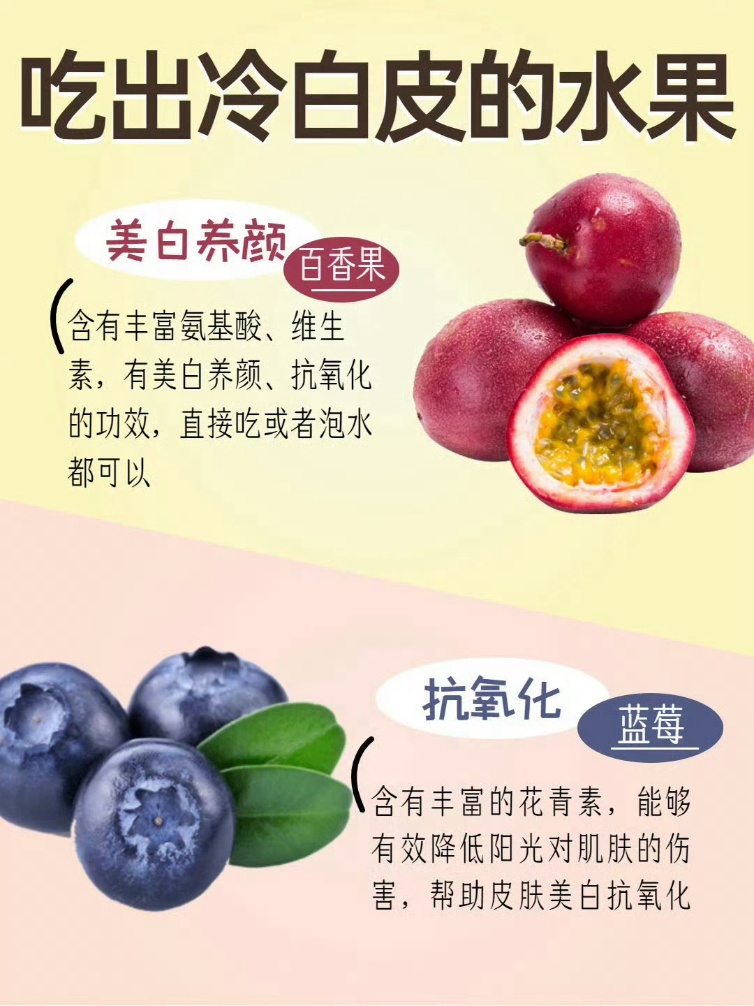 养成冷白皮要多吃这些水果 