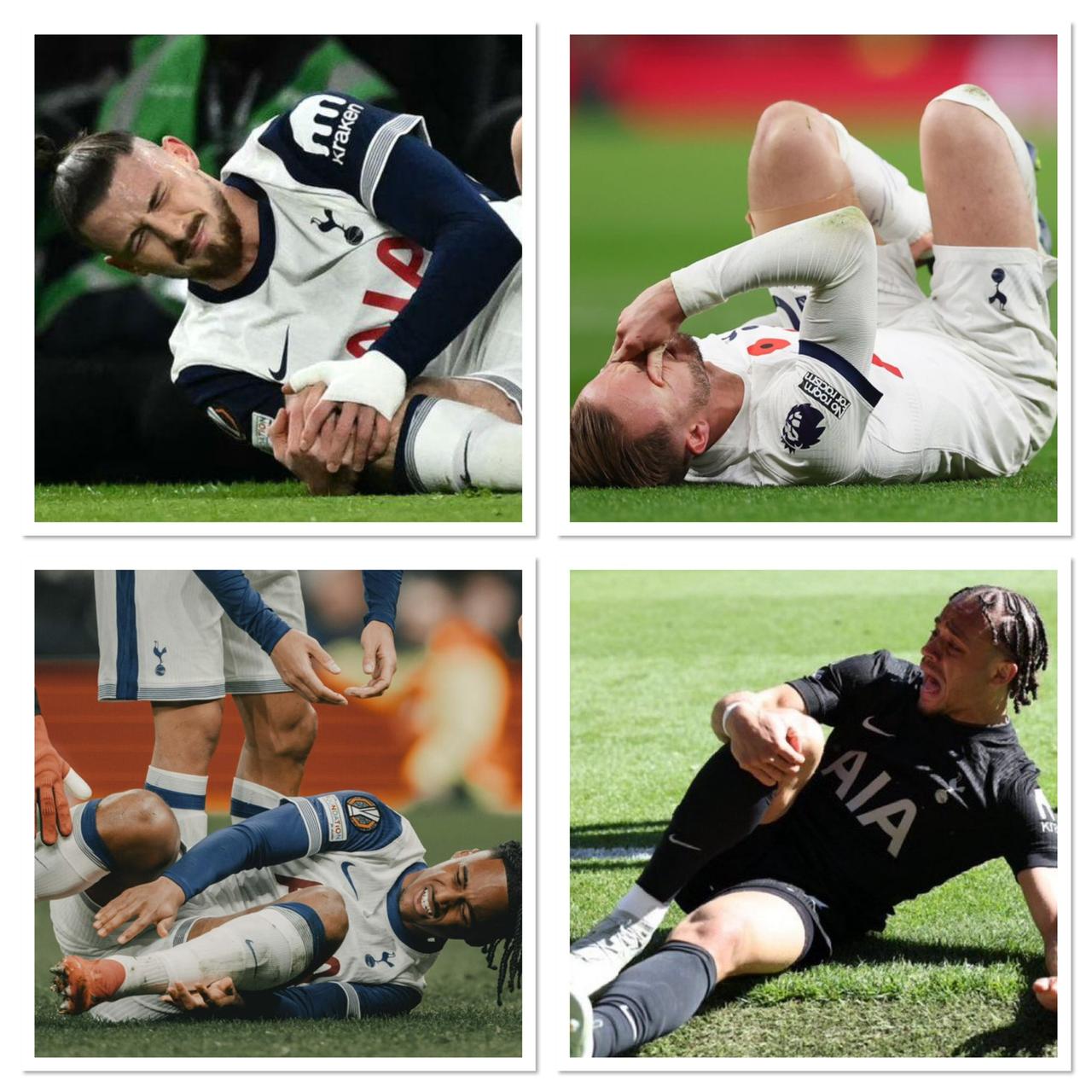 热刺真倒霉！仅在过去18个月里，热刺一线队就已经出现了4例前交叉韧带（ACL）撕