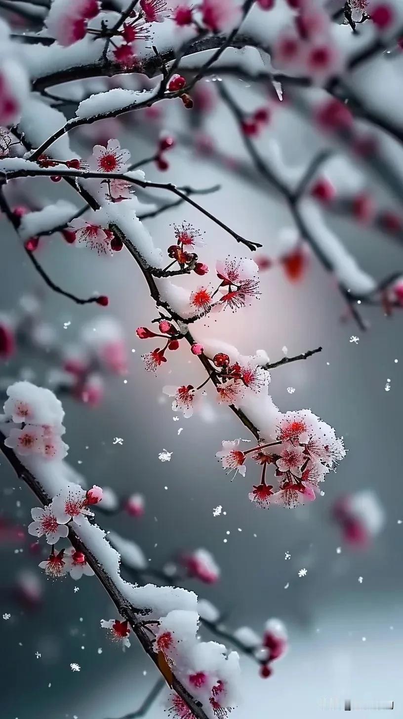 雪满枝梢花欲语，寒意袭人心自喜。古人曰：“为者常成，行者常至。”