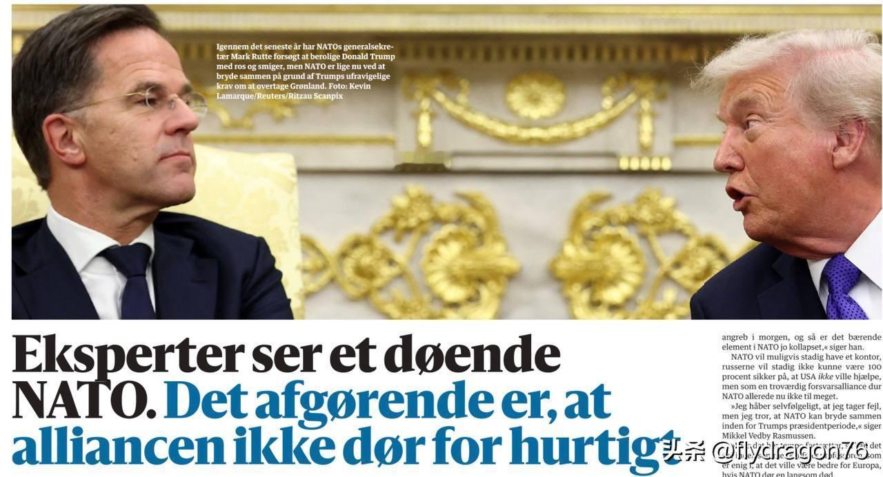 “专家预测北约将消亡。关键在于联盟不要解体得太快。”这是丹麦报纸《贝林时报》的头