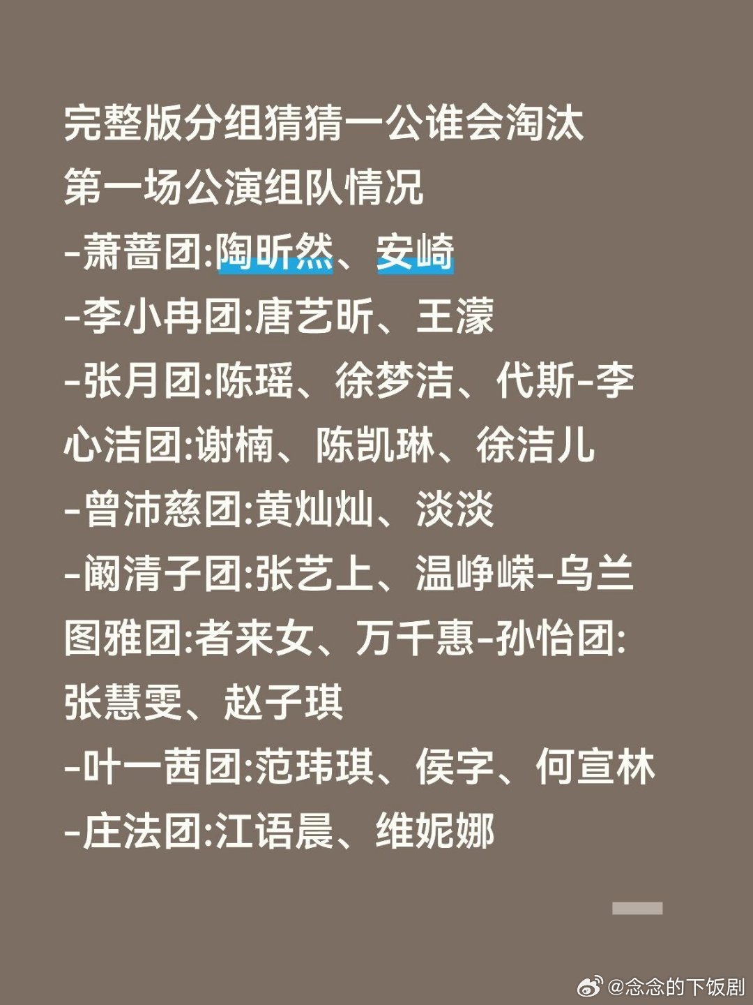 乘风破浪的姐姐浪姐一公完整分组来了乘风破浪的姐姐‖乘风2026‖ 