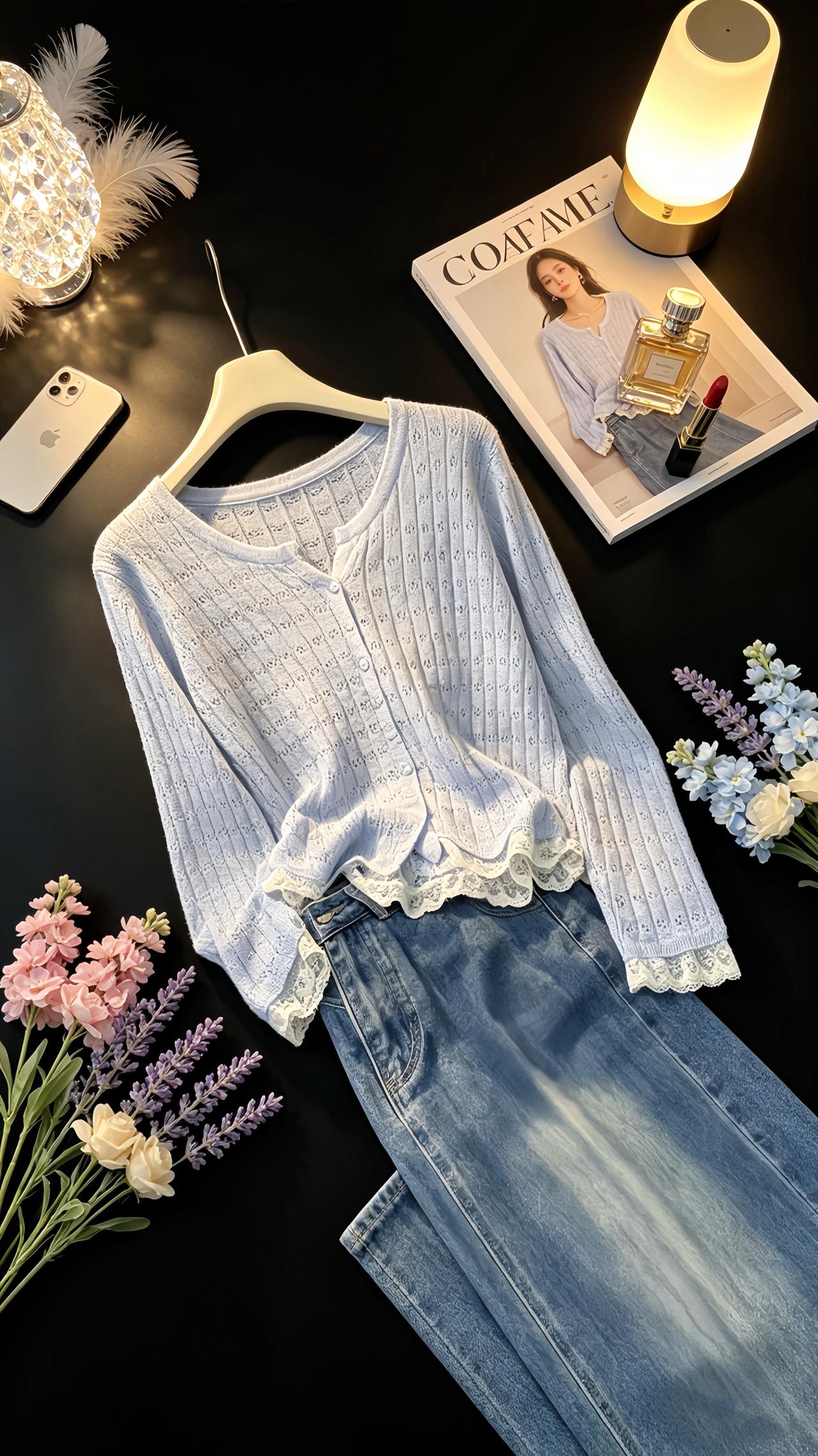 夏季镂空针织衫夏季新款针织衫