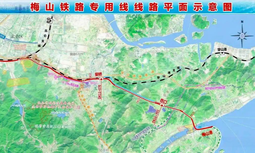 【梅山铁路专用线工程】正在抓紧推进，计划工期3年，预计2027年完工。项目全长约