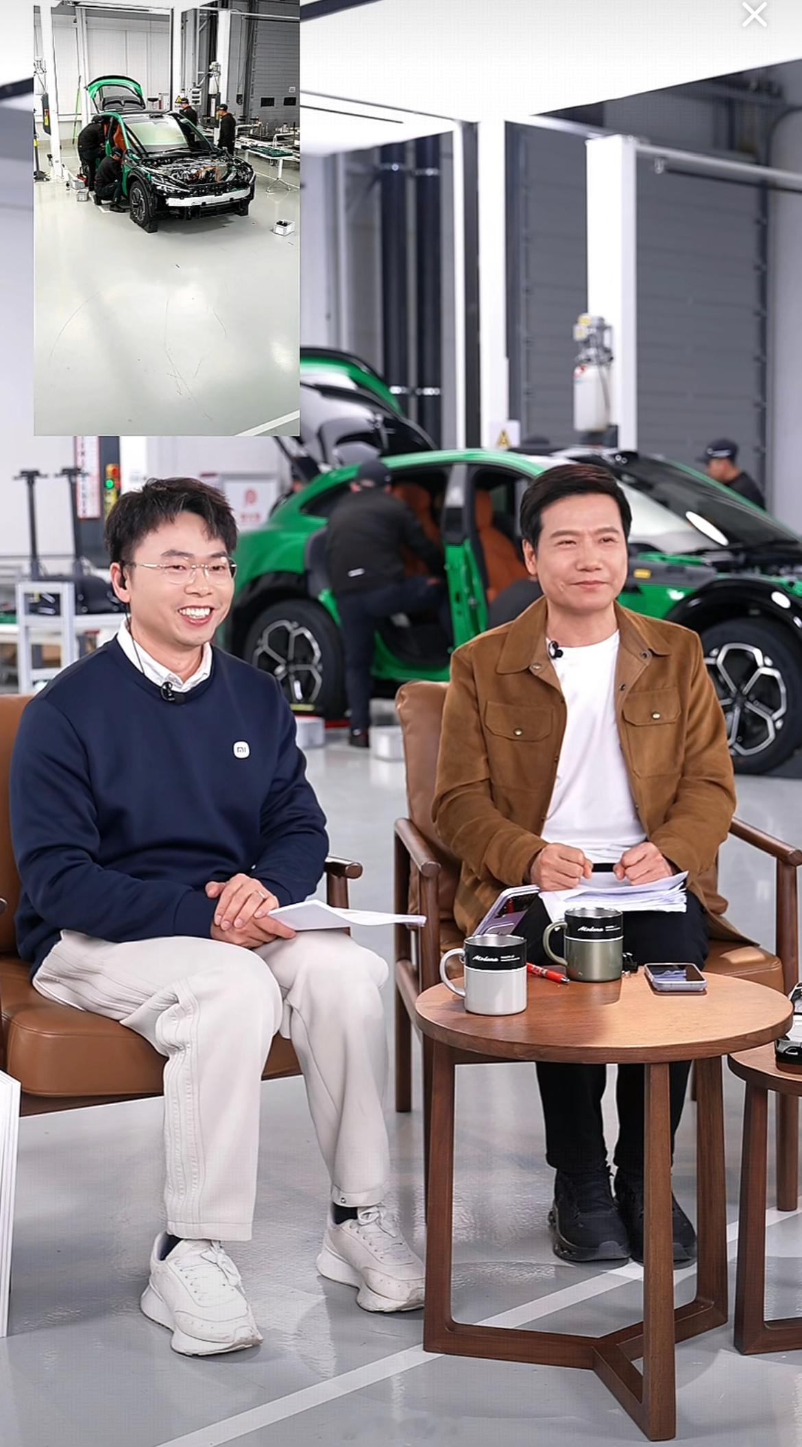 现场直播、现场拆车，主打的就是一个真实，雷总表示欢迎大家拆小米的车，但不要为了流