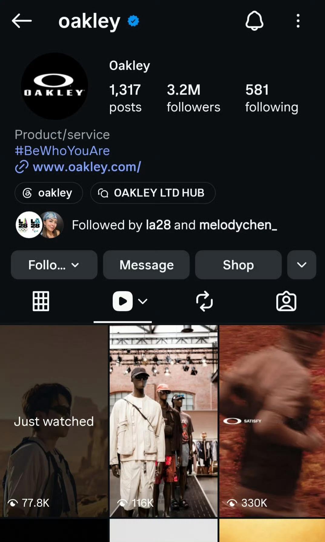 王楚钦🦁oakley未来造物 国乒队长的排面🈶官方IG出现的唯一🇨🇳面孔