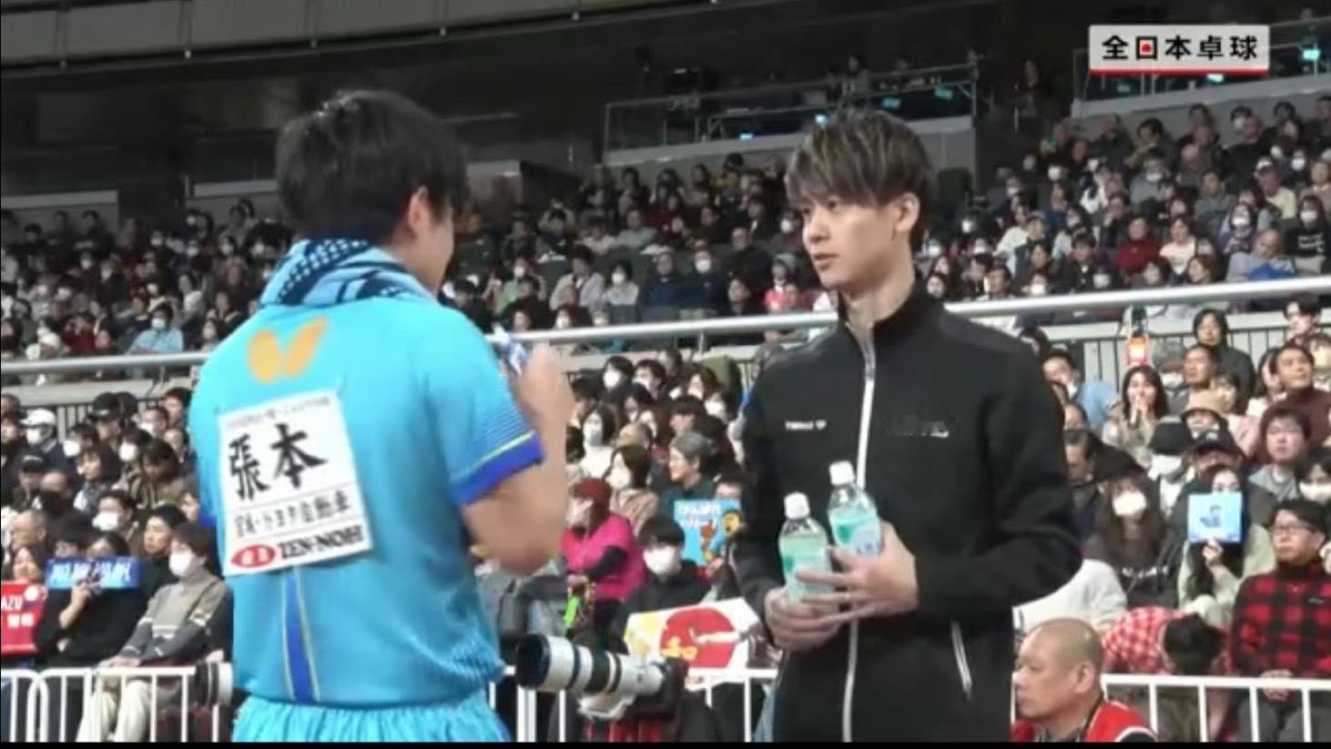 张本智和1-1木造勇人篠塚大登1-1宇田幸矢我宣布 田添响才是日乒第一帅哥