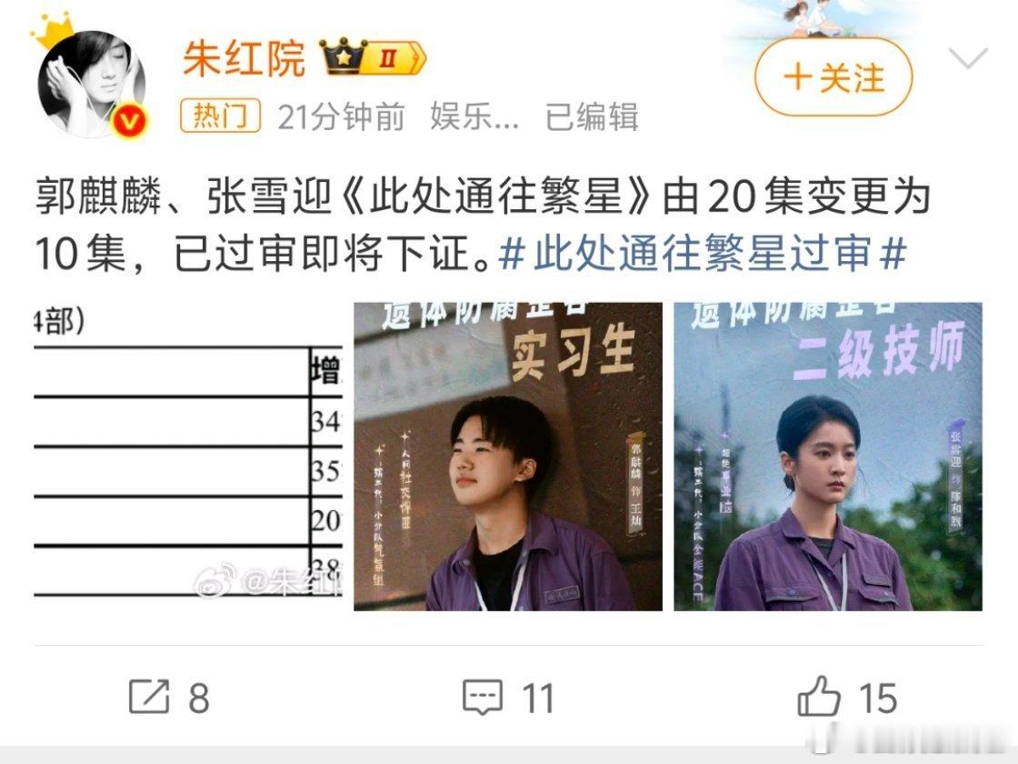 此处通往繁星20集变为10集此处通往繁星删了一半 是因为题材吗，删了好多啊此处通