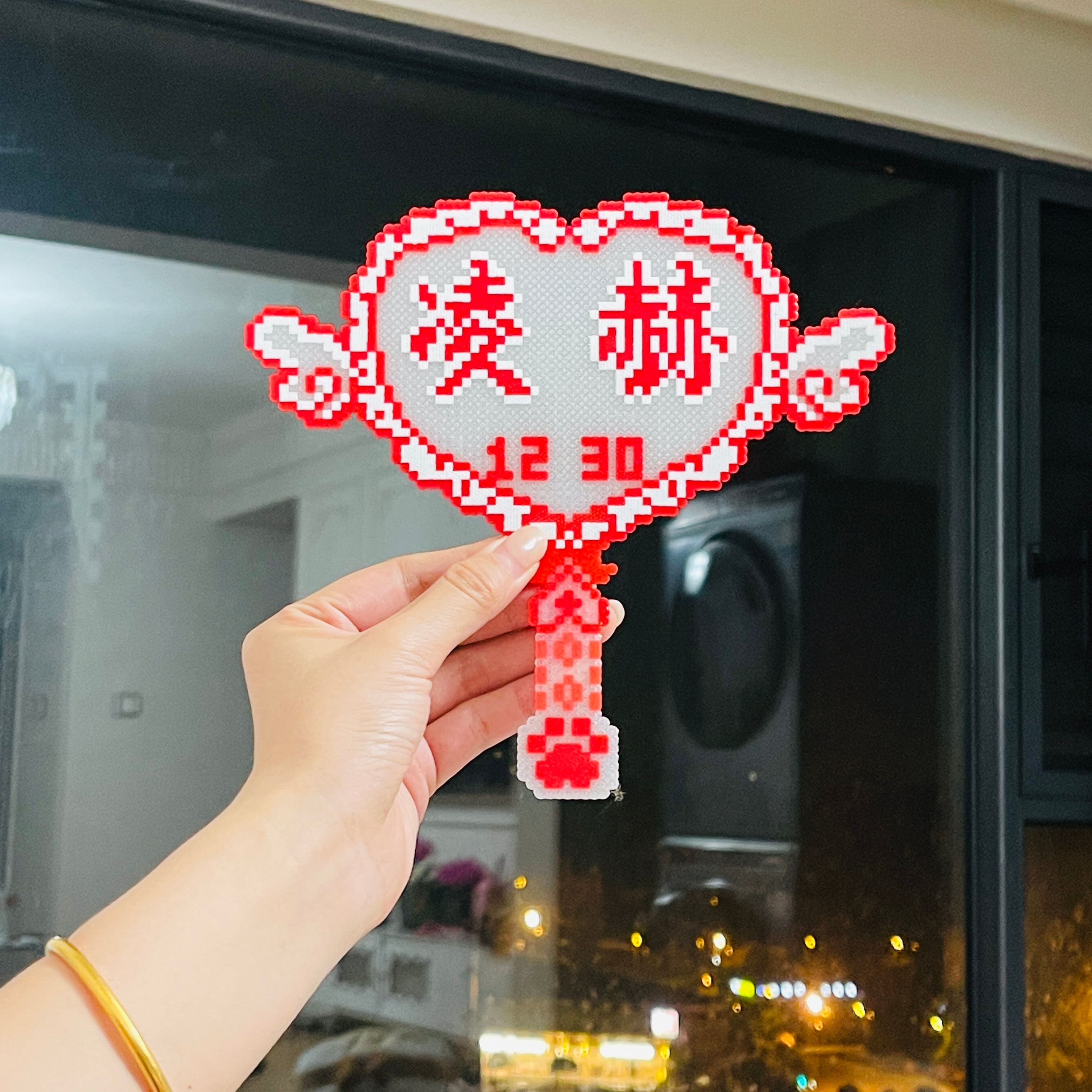 应援棒拼豆这不就拥有了