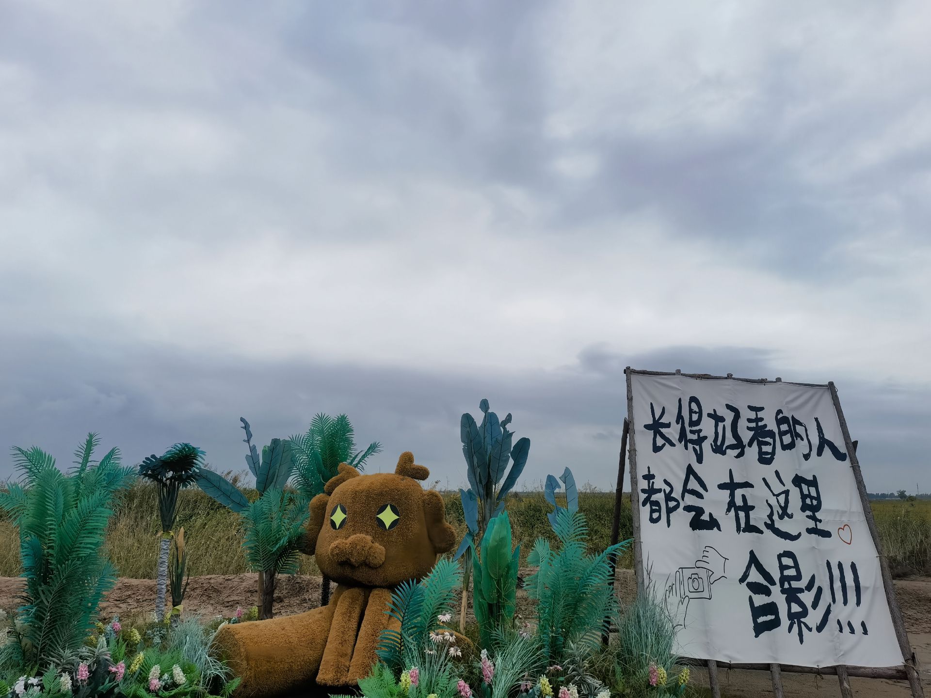 以“稻”为笔，打卡东营稻田画！谁能想到山东东营的晚秋，藏着这样一片电影感炸裂的稻