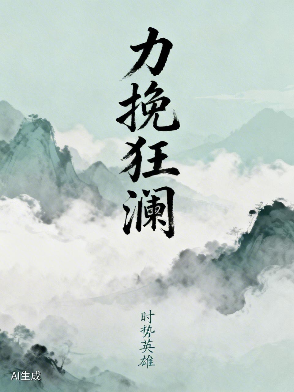 力挽狂澜靠德望，
时势英雄两相适。