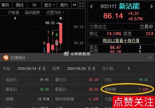 新洁能605111📈T+2涨幅7.62%，恭喜耐心等待的朋友！