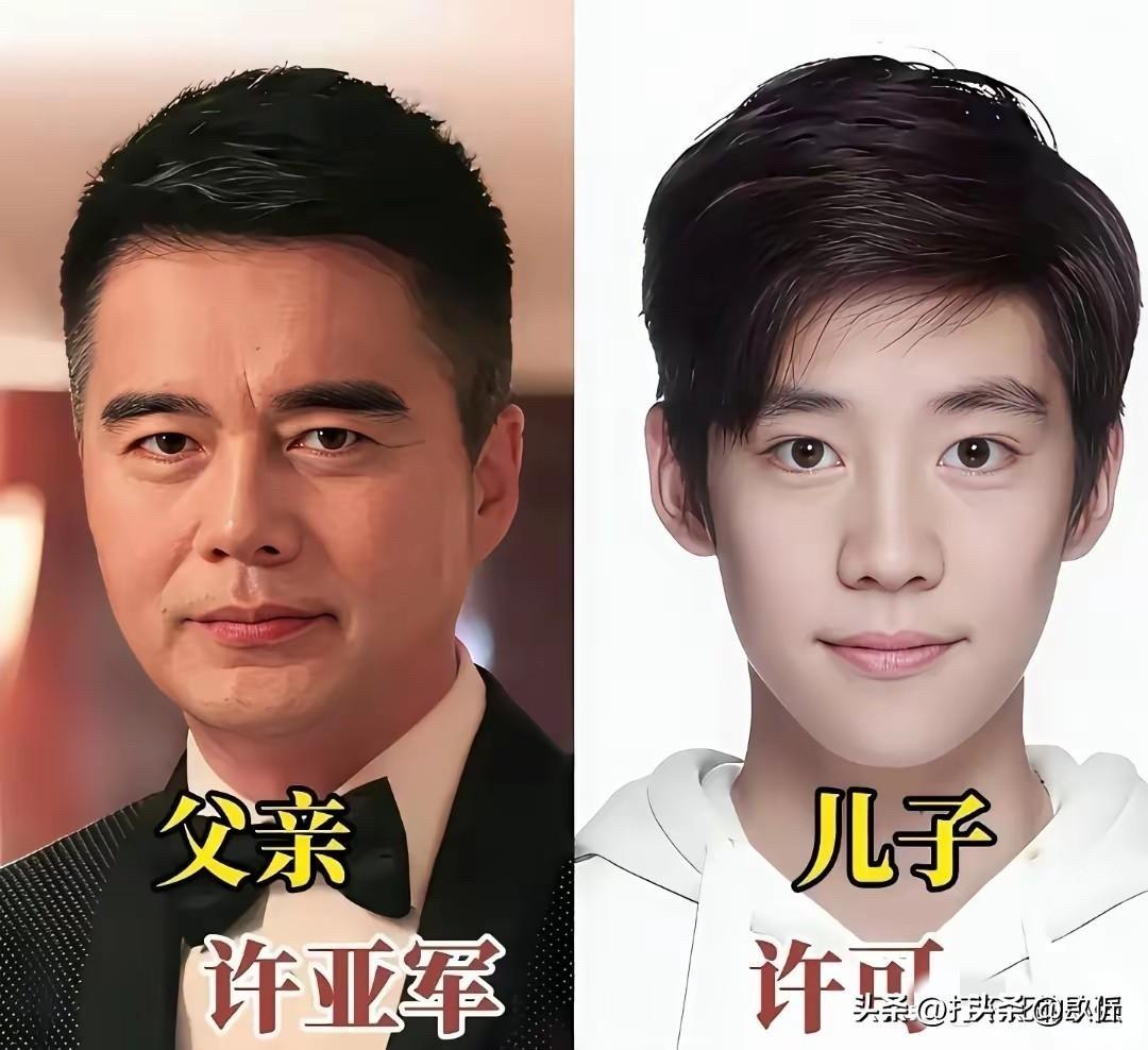 9对高颜值明星父子：爸爸是男神，儿子也是帅哥，基因太强大了

许亚军的儿子像他，
