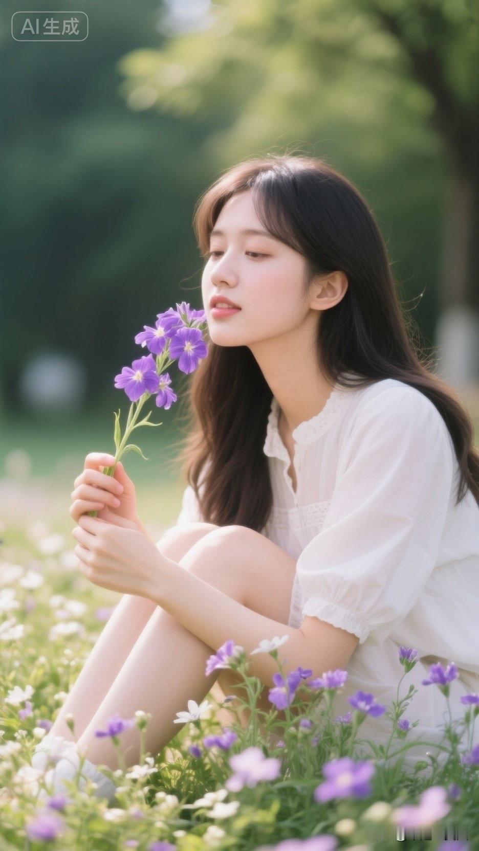在花海中，与自然亲密接触，感受生活的美好。