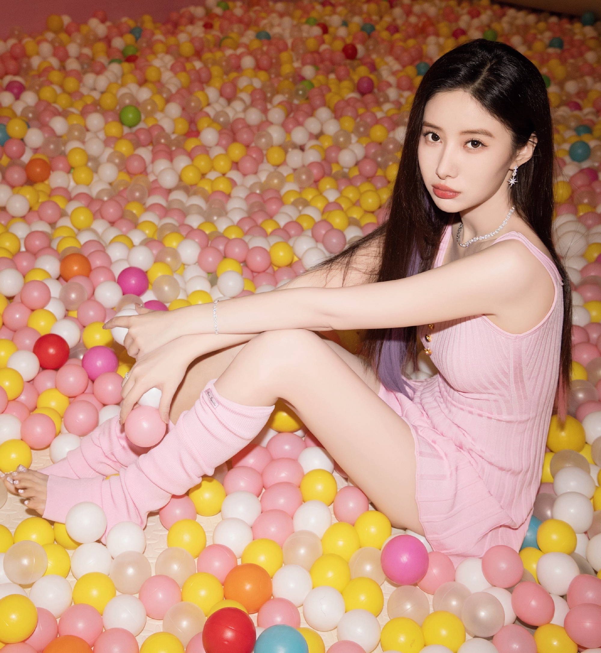 吴优小粉裙，这少女感真的可以 ​​​