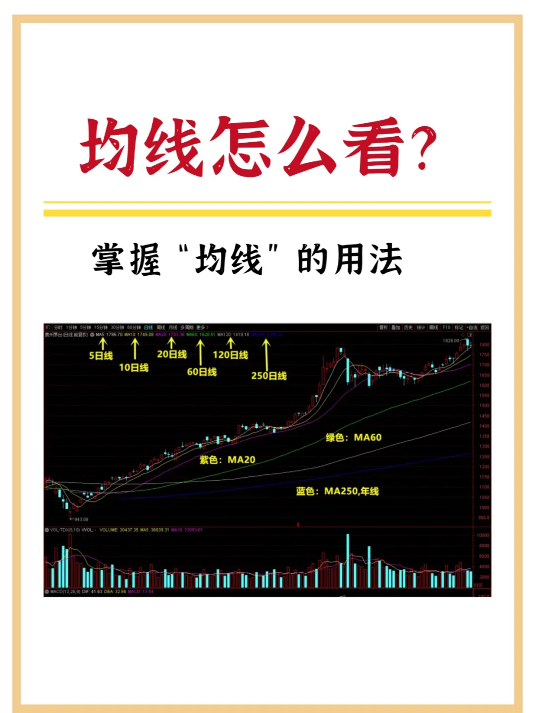 掌握均线的用法，新手变高手 ✌