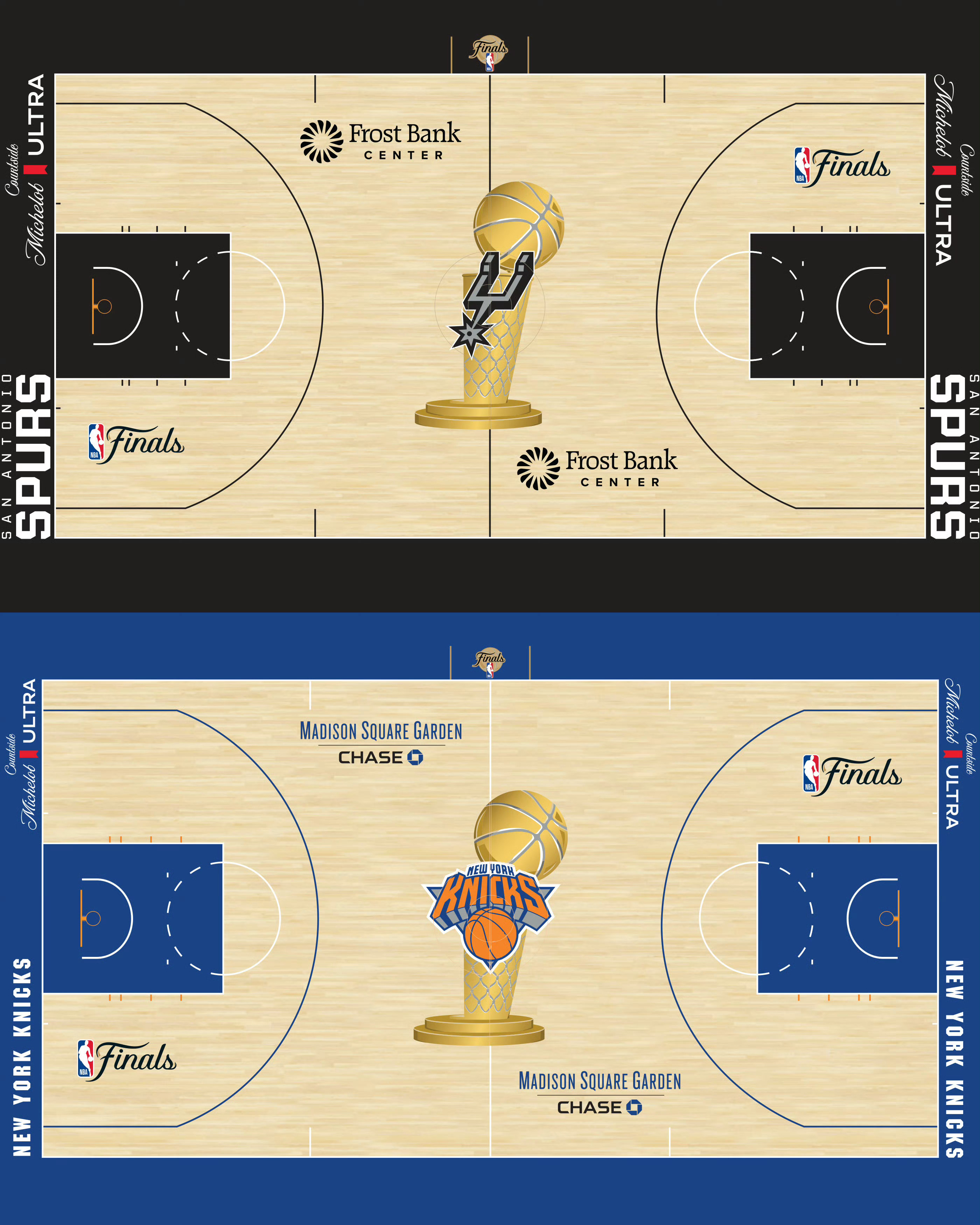 好看！NBA总决赛地板奥布莱恩杯回归！NBA