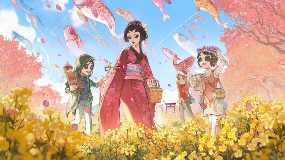 【官推-日本儿童节贺图】鲤鱼旗飘扬，愿你随风成长🎏第五人格 ​​​