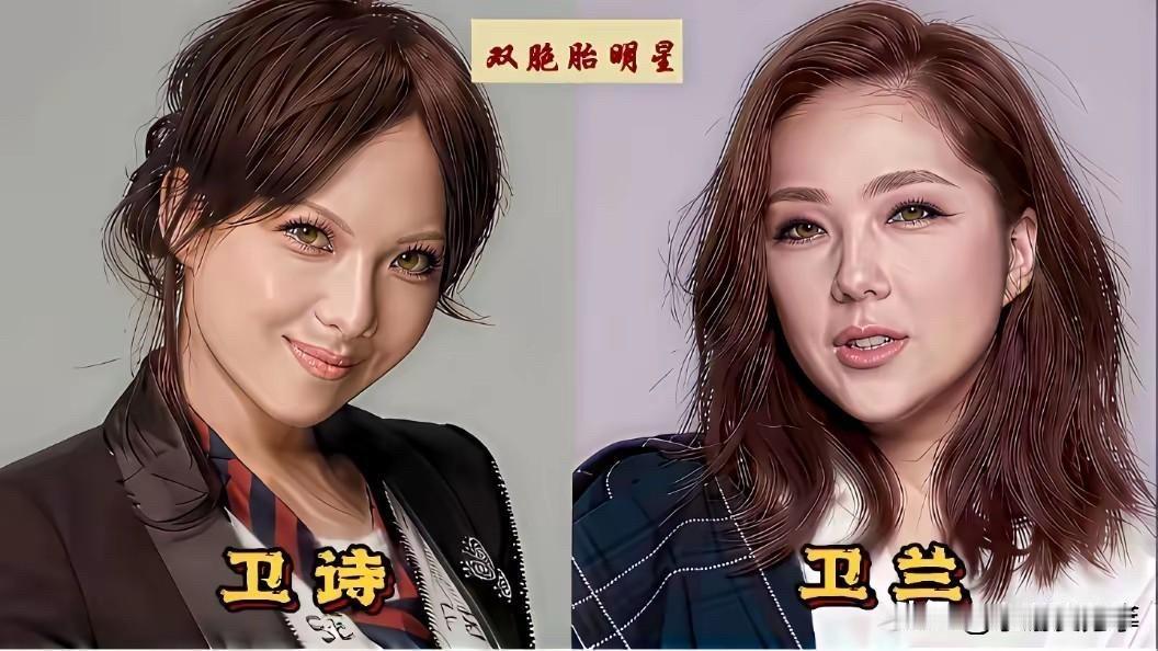 傻傻分不清！这9对娱乐圈双胞胎，有人一起红，有人截然不同

卫兰卫诗：一个沉稳，