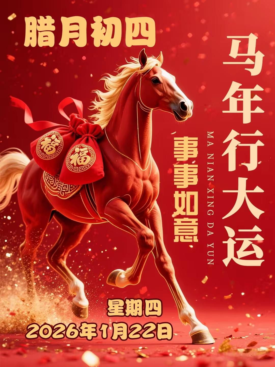 【2026.1.22】星期四，天气越来越冷，新年越来越近，笑迎新春，愿我们每日健