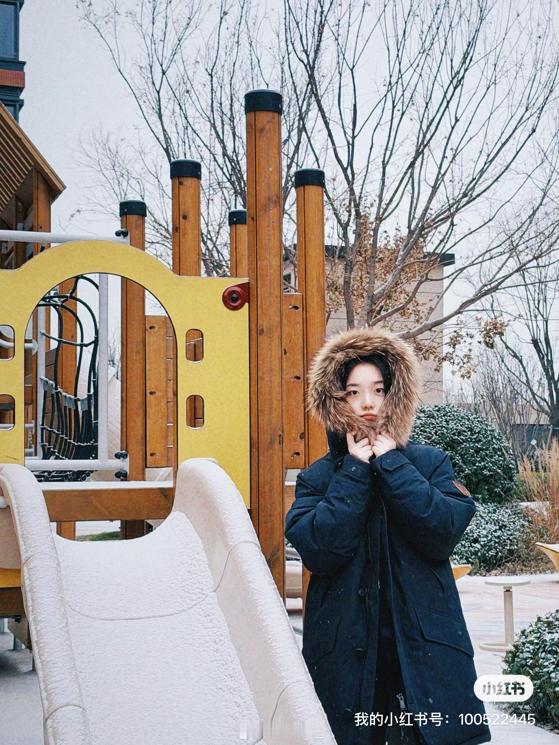 ❄️下雪了就去滑滑梯吧🛝李溪桐