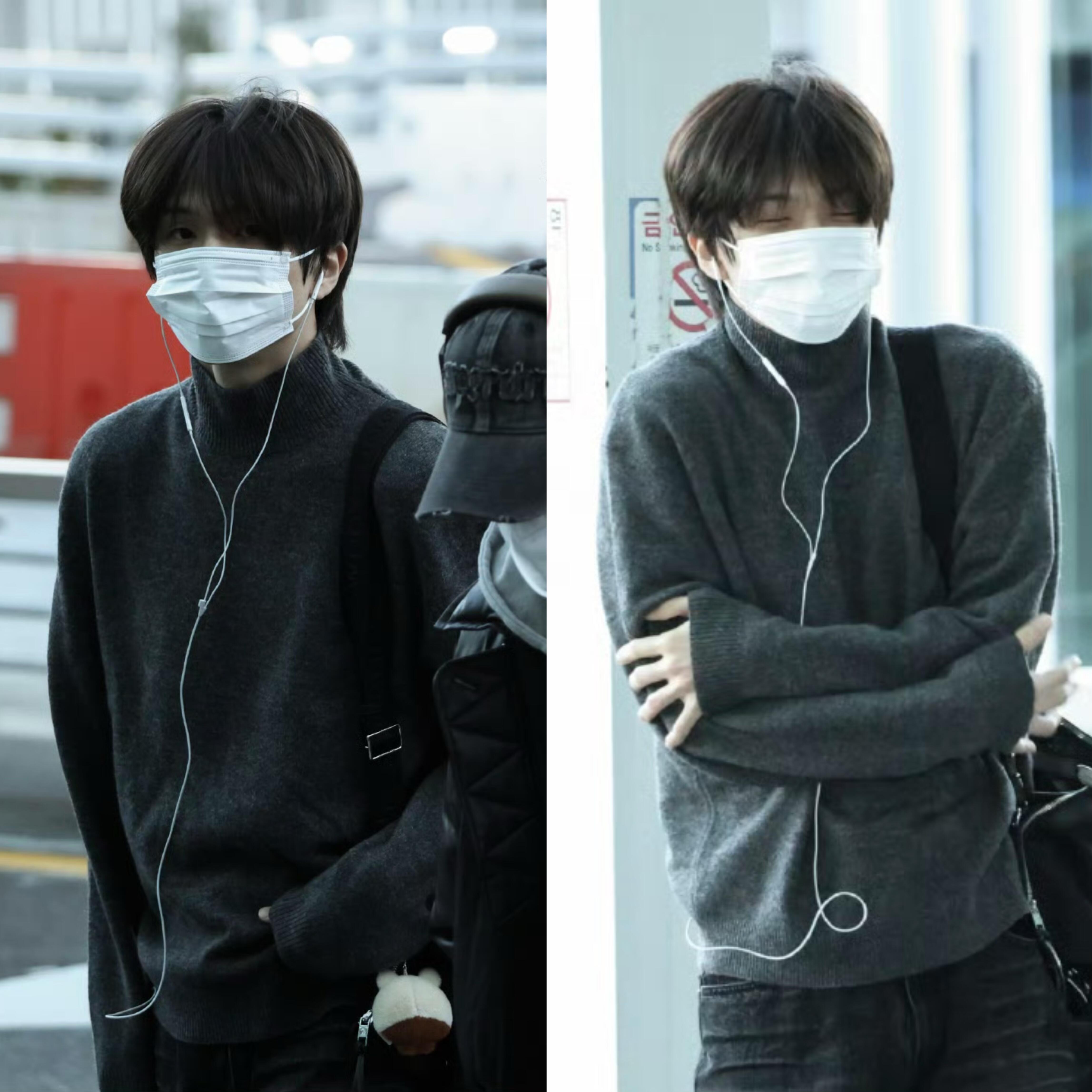 首尔会惩罚每一个不穿厚衣服的爱豆上一秒：😎下一秒：🥶别把朴志晟冻鼠啦😱！！