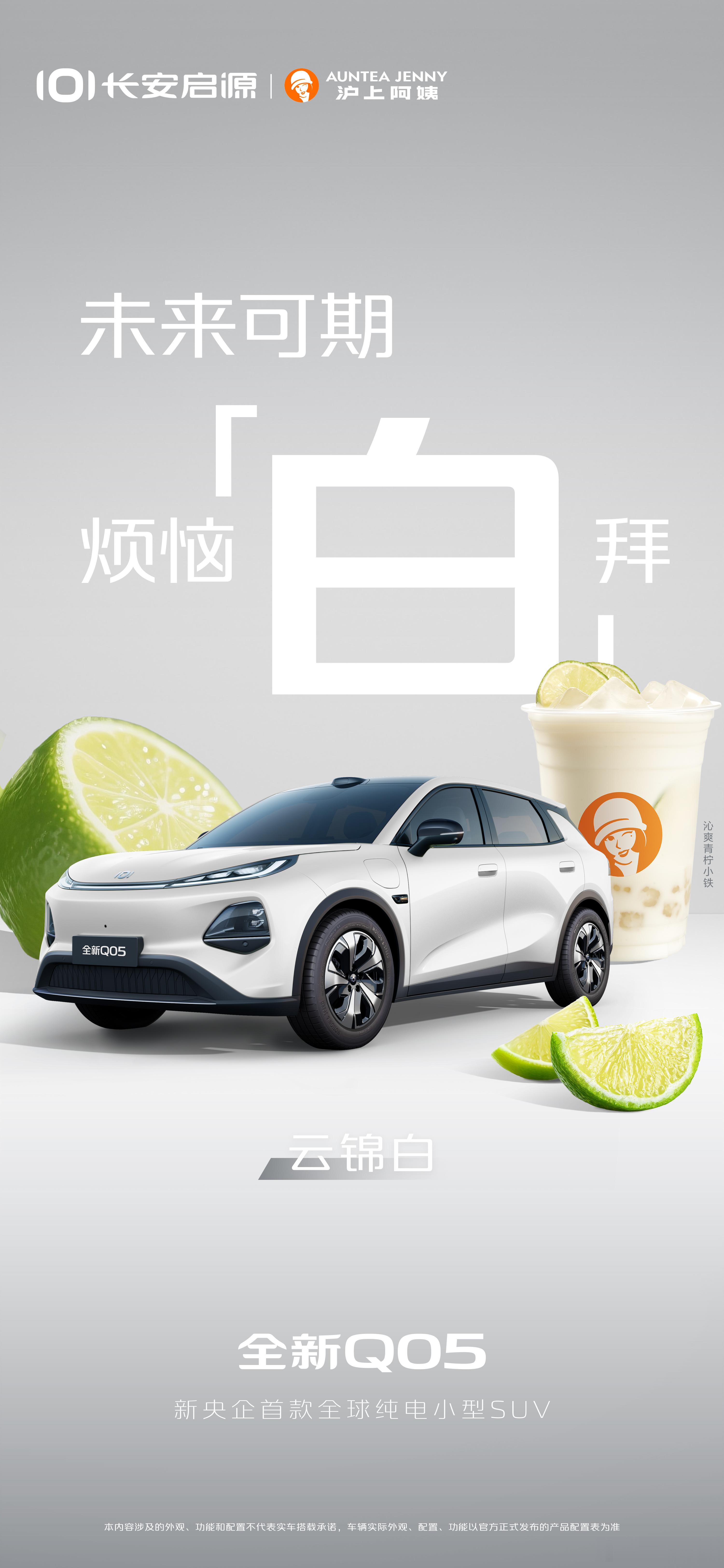长安启源全新Q05作为品牌面向年轻市场的核心产品，长安启源全新Q05在车色设计上