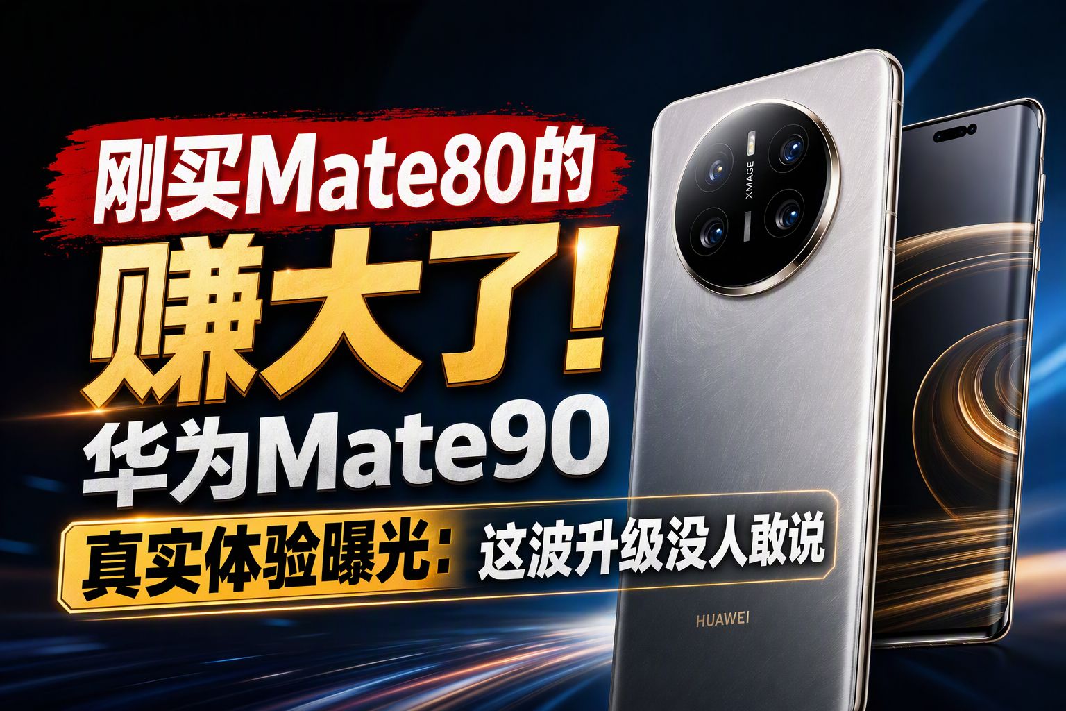 刚买Mate80的赚大了！华为Mate90真实体验曝光：这波升级没人敢说