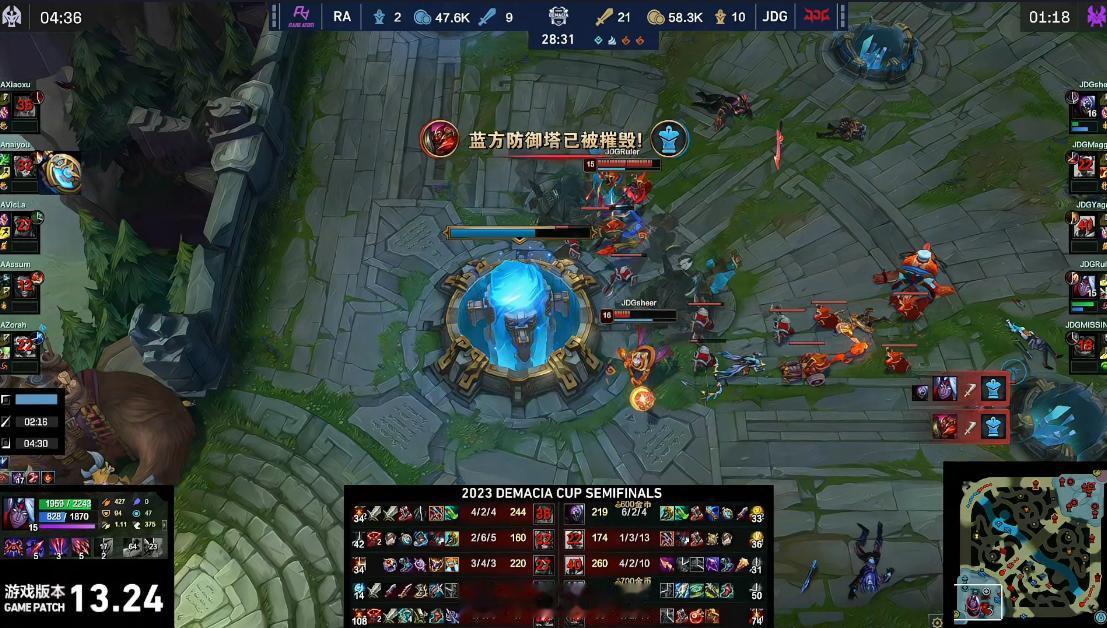 【#2023德玛西亚杯# RA 0-1 JDG】

恭喜JDG先下一城！Rule