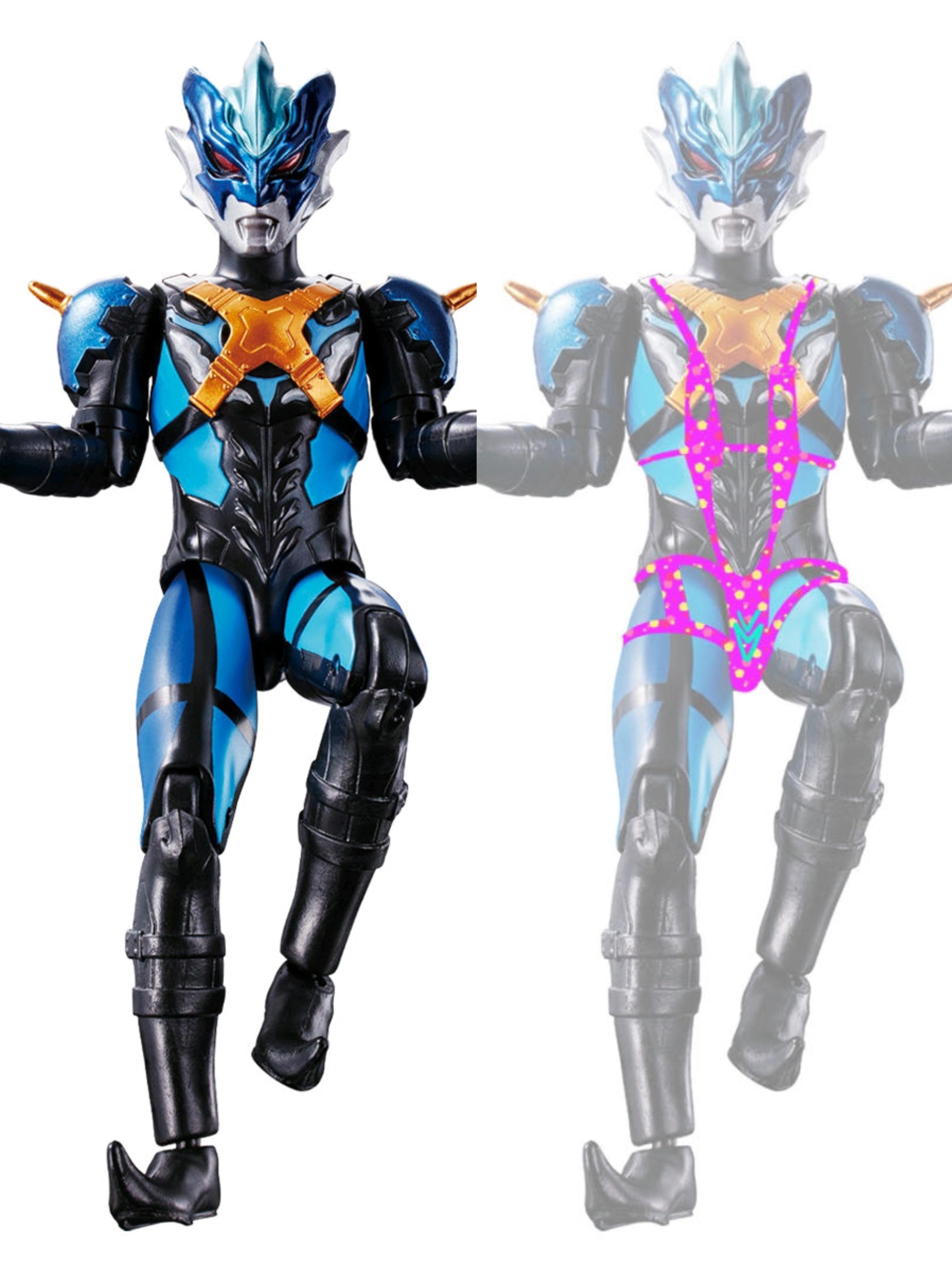 给奥特曼设计了两套战斗服，首先请大家不要带着有色眼镜去看待我的设计，心脏的人看什