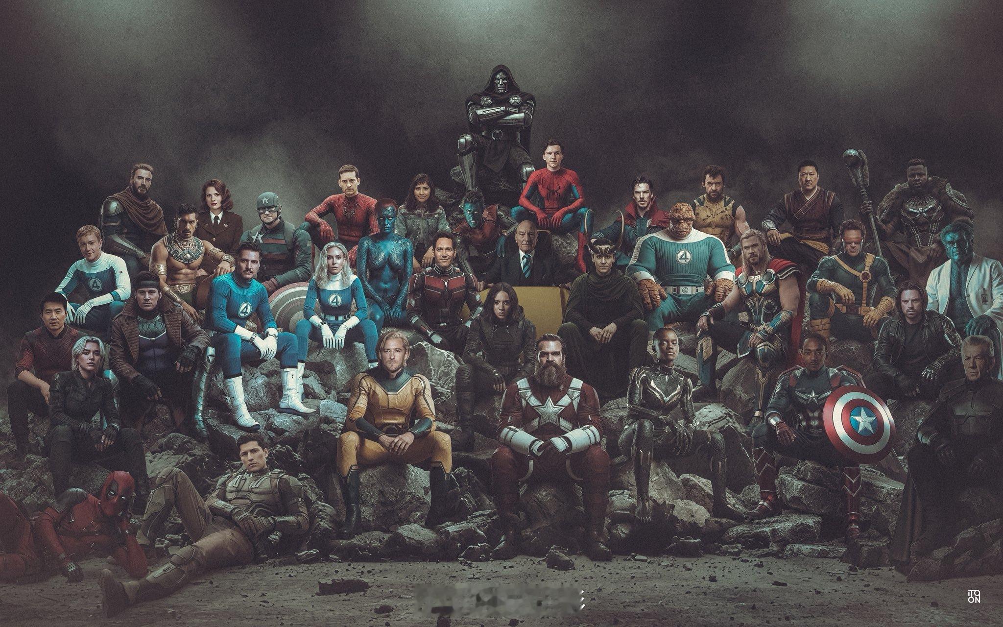 图中的角色都会出现在《复仇者联盟：毁灭日》中吗？除了美国小姐、荷兰虫和奇异有异议