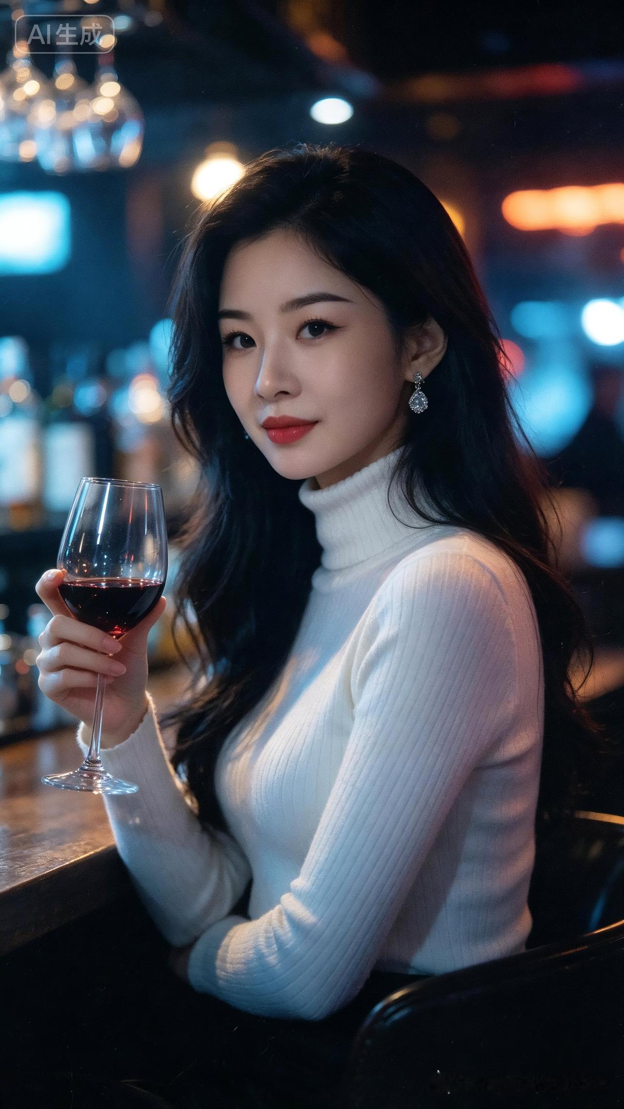 优雅夜晚，红酒相伴，静享美好时光。🍷✨