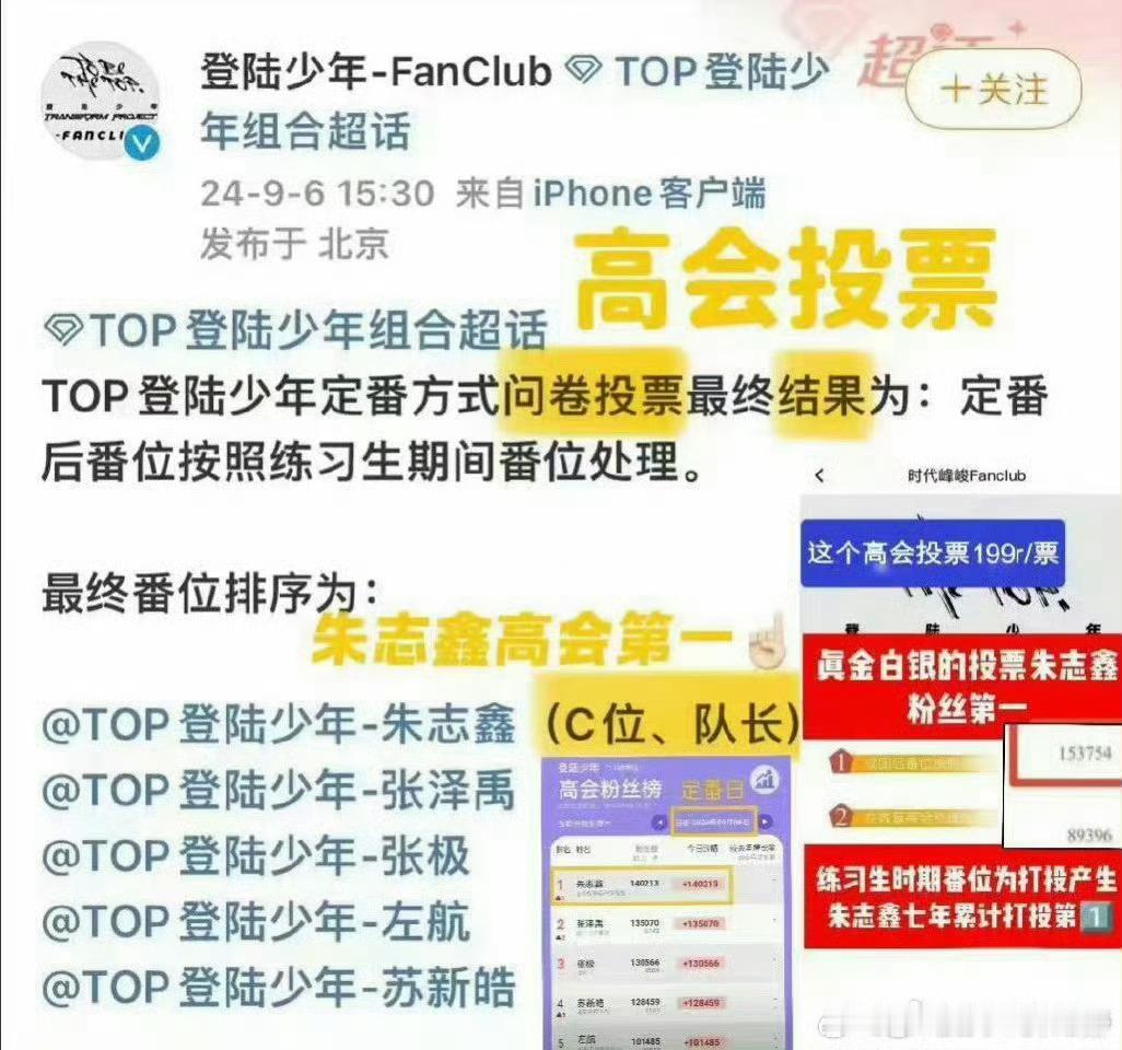 top更新站位别人无理取闹你就跟着改？拒绝以闹换待遇尊重番位，只要朱志鑫在这个团