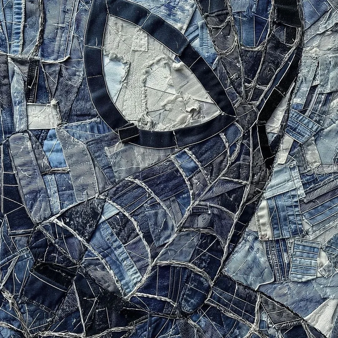 牛仔拼布作品又好看又可以做头像🔥